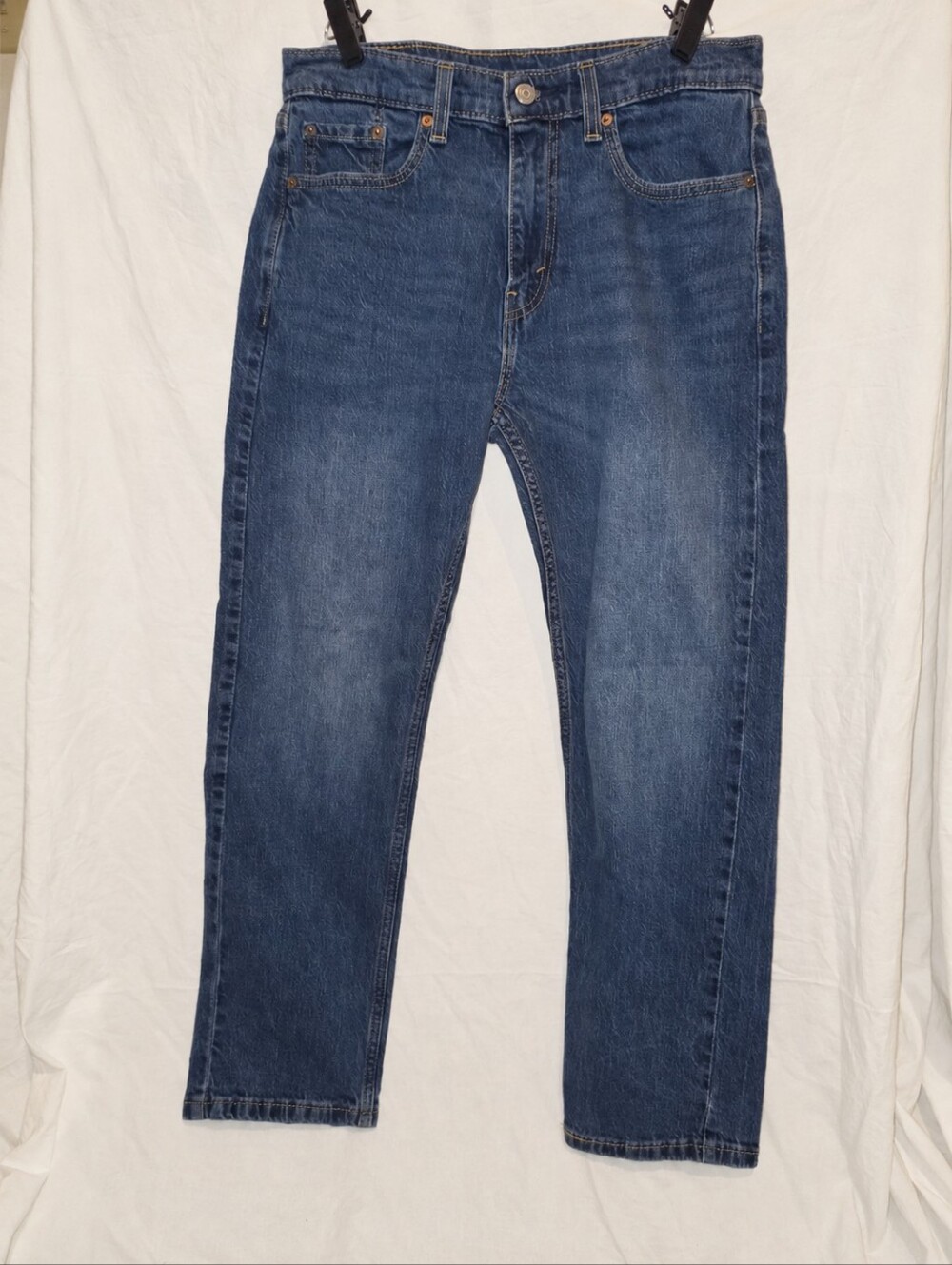 Levi’s 505 Jeans Men’s 30x29 Regular Fit Straight Leg Medium Wash Blue Denim